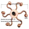 Pommeau douche effet pluie cuivre rouge antique rond… – vue 2
