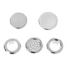 Anneau débordement lavabo plastique chromé rond clips… – vue 2