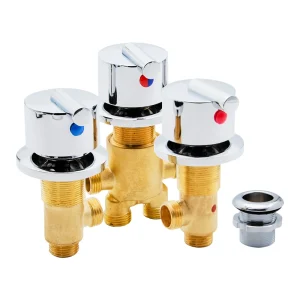 Cartouche en céramique chromé Bronze, mélangeur froid et chaud, baignoire à 2 voies, cascade, robinet pour bain-douche et baignoire de Massage, entrée d&rsquo;eau