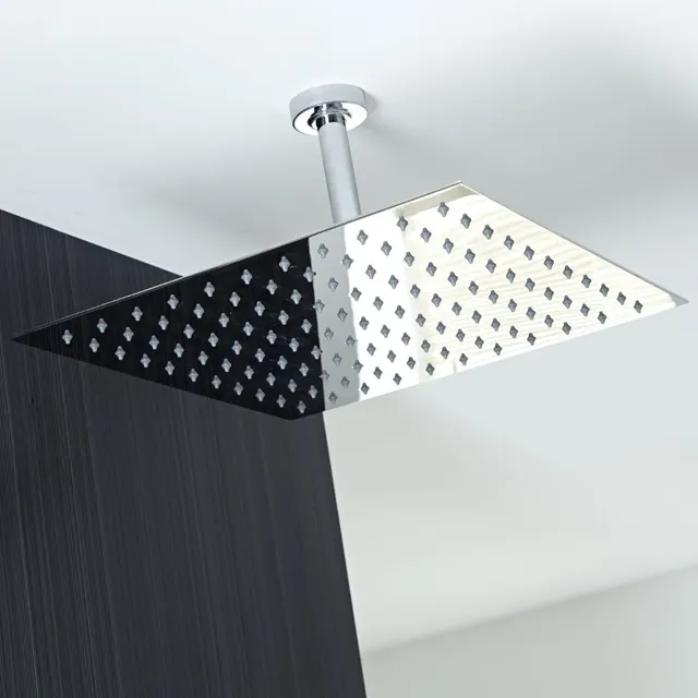 Pommeau douche pluie carrée ultra mince acier inoxydable… – vue 5