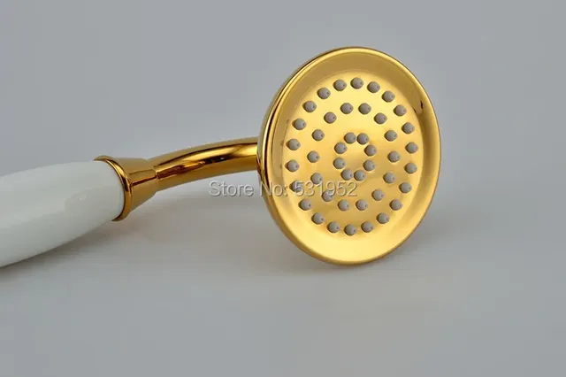 Pommeau de douche à main en laiton finition or PVD-TI