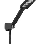 Ensemble de pommeau de douche de luxe à main, pulvérisateur à effet pluie, 3 fonctions, adapté pour HO256, noir, TH912