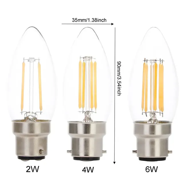 Ampoules LED Edison à baïonnette B22 – vue 4