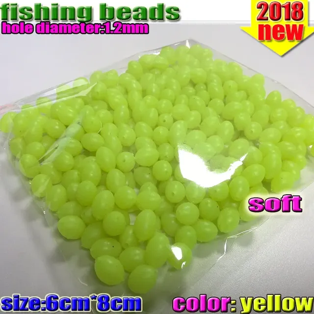 Lot de 300 perles ovales lumineuses en plastique pour la… – vue 2