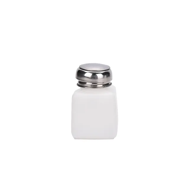 Bouteille pompe dissolvant vernis ongles plastique blanc… – vue 3