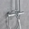 Colonne douche thermostatique mitigeur mural chromé… – vue 2
