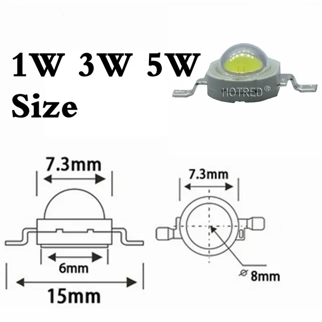 Ampoule LED 1W 3W 5W 10W 20W 30W 50W 100W – vue 3