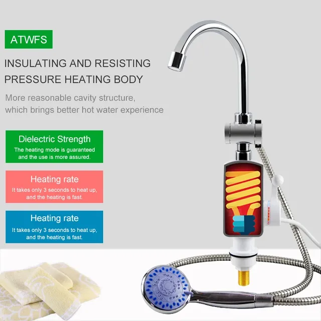 ATWFS électrique rapide chauffe-eau instantané robinet… – vue 6