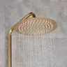 Ensemble de douche doré robinet à poignée unique… – vue 2