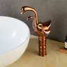 Robinet lavabo mitigeur vasque haut design cygne laiton… – vue 4