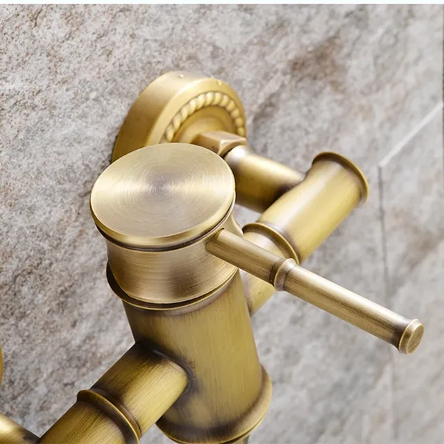 Ensemble de robinets de bain-douche en bambou – vue 5