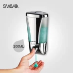 Distributeur de savon mural manuel de 200ml, distributeur de shampoing et de Gel douche, récipient de Lotion, distributeur de savon liquide pour les mains pour salle de bains