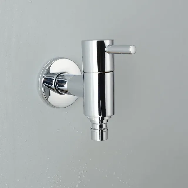 Robinet de lavabo mural en laiton massif – vue 5