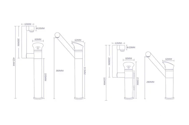 Mitigeur lavabo monocommande monotrou laiton massif… – vue 6
