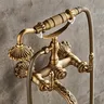 Robinet mitigeur de salle de bains en laiton Antique de… – vue 3