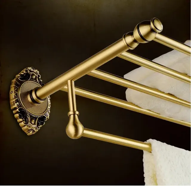 Ensemble d'accessoires de salle de bain en laiton – vue 6
