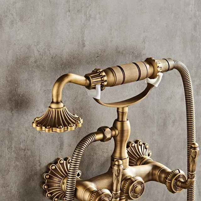 Robinet mitigeur de salle de bains en laiton Antique de… – vue 4