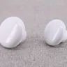 Bouton d'armoire en céramique blanche – vue 2