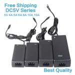 Adaptateur secteur AC DC pour routeur, décodeur LED Stip moderne, 5V, 4A, 5A, Snap8A, 10A, 15A, 20A, 25A, 30A