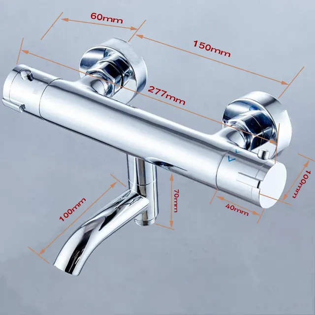 Robinet mitigeur thermostatique pour salle de bains – vue 5
