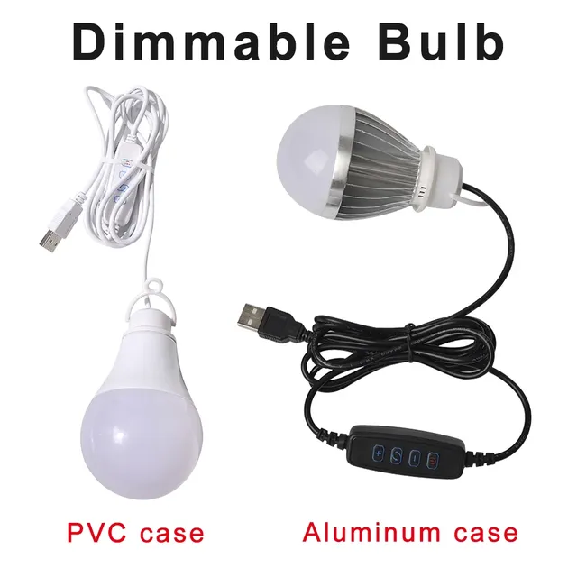 Ampoule LED USB à intensité variable – vue 2