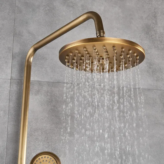 Ensemble de robinets de salle de bains et douche en laiton – vue 2