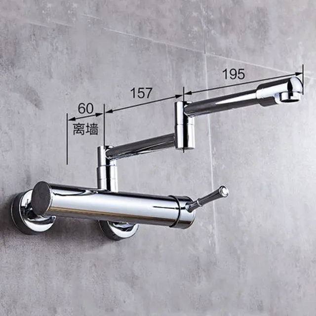 Robinet mitigeur mural de cuisine – vue 3
