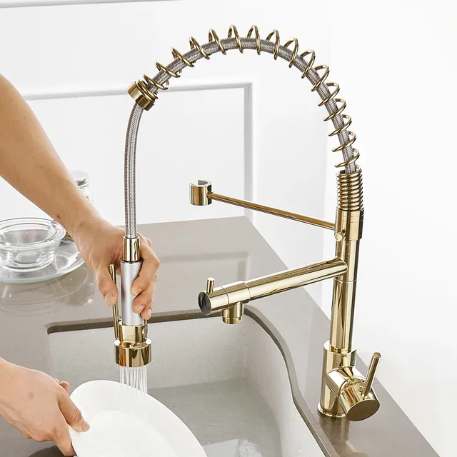 Évier de cuisine F/05 et or Torneira Para Cozinha – vue 4