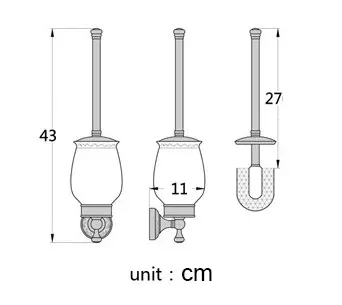 HOAccessrespiration-Brosse de toilette et support en… – vue 3