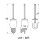 HOAccessrespiration-Brosse de toilette et support en… – vue 3