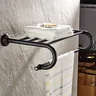 Ensemble de quincaillerie de bain mural noir moderne – vue 4