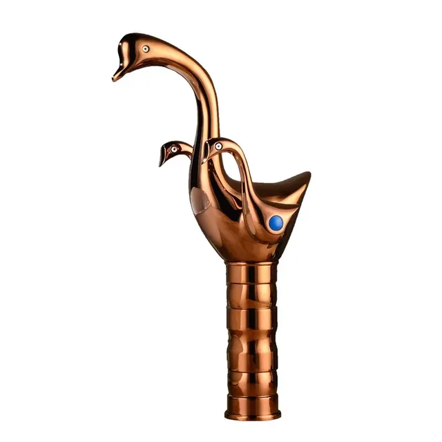 Robinet lavabo mitigeur vasque haut design cygne laiton… – vue 6