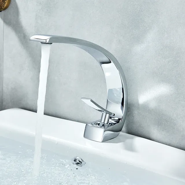 Quyanre Robinet de lavabo en laiton élégant – vue 3