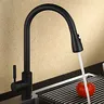 Pommeau extractible pulvérisateur évier cuisine noir mat… – vue 5