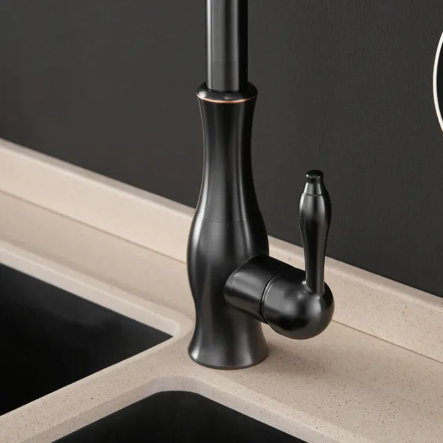Robinets de cuisine argent poignée unique robinet de… – vue 4