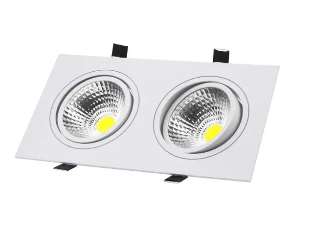 Spot Lumineux LED Carré à Intensité Réglable de 7W – vue 3