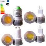 Ampoule LED 35mm variable MR11 COB 5w DC 12v AC LED ampoule de projecteur GU10 GU4 lampe à LED variateur 220V LED Spot lampe Mini