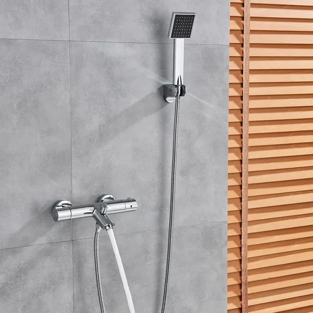 Mitigeur thermostatique douche mural chrome poli… – vue 3