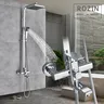 Pommeau de douche à effet pluie noir – vue 2