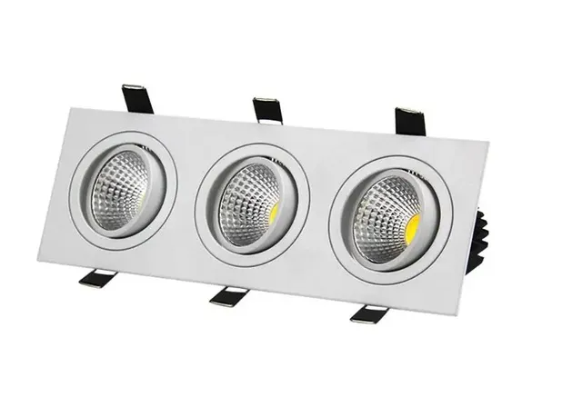Spot Lumineux LED Carré à Intensité Réglable de 7W – vue 4