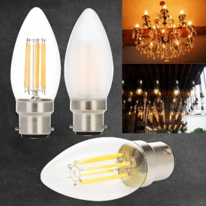 Ampoules LED Edison à baïonnette B22, 2/4/6W, lumière à intensité variable, lumière blanche chaude/froide 2700/6000K, 220/240/230V Ampoules LED Edison à baïonnette B22, 2/4/6W, lumière à intensité variable, lumière blanche chaude/froide 2700/6000K, 220/240/230V