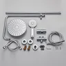 Colonne douche murale thermostatique chrome pluie plate… – vue 6