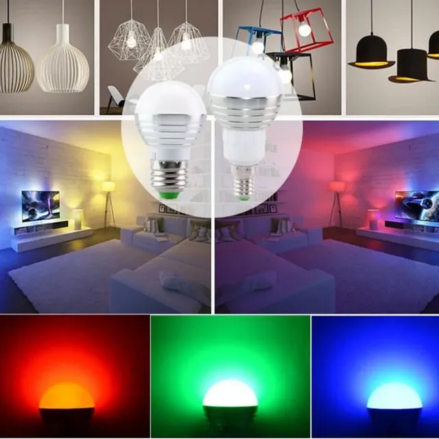 Ampoule LED RGB E27 E14 AC85-265V 5W – vue 6