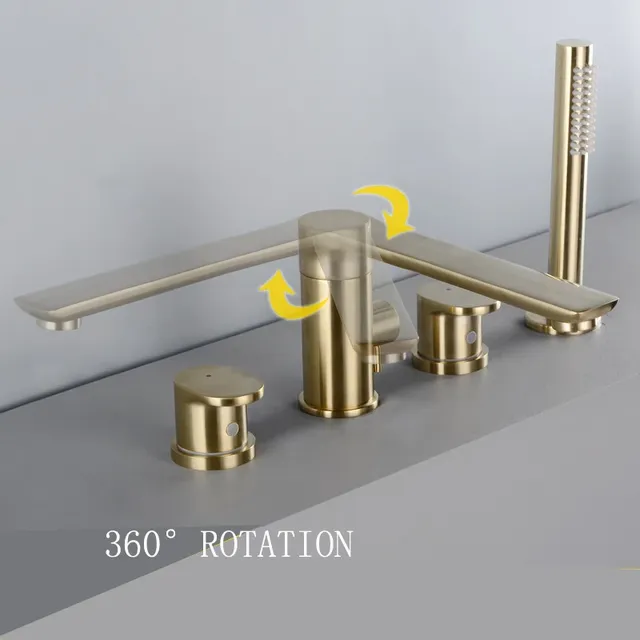Ensemble de baignoire à double fonction monté sur le pont – vue 3