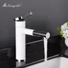 Robinet de lavabo de salle de bains blanc – vue 3
