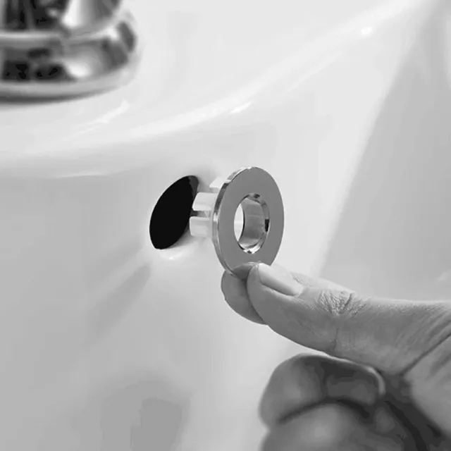 Couvercle de débordement rond trou d'évier – vue 4