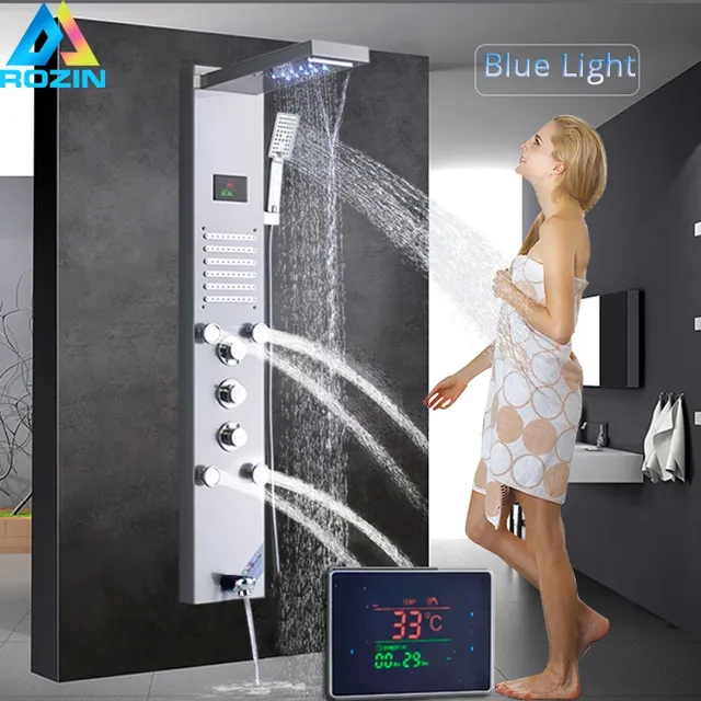 Panneau de douche à lumière LED – vue 2