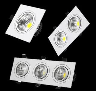 Spot Lumineux LED Carré à Intensité Réglable de 7W