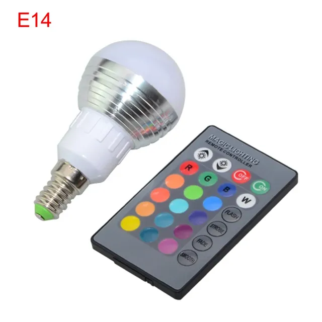 Ampoule LED RGB E27 E14 AC85-265V 5W – vue 2