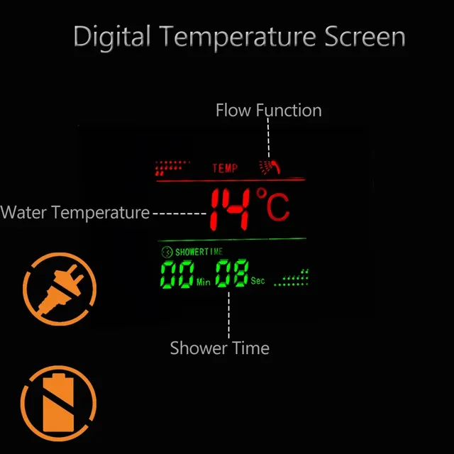 Panneau de douche à lumière LED – vue 4